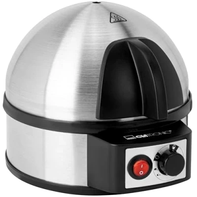 Imagen de Clatronic EK 3321EDS Cuece Huevos de Acero inoxidable, 400 W, Negro/Acero Inoxidable