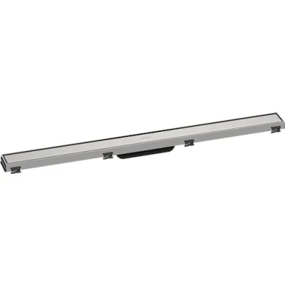 Imagen de hansgrohe 56040800 Canalones de Ducha &gt; Base Montaje Superficial, Acero Inoxidable Cepillado, 90cm