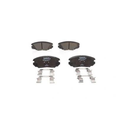 Imagen de BOSCH 0 986 494 632 Juego de pastillas freno Low Metallic con avisador acústico desgaste Chapa antichirridos muelle OPEL: Insignia A Berlina