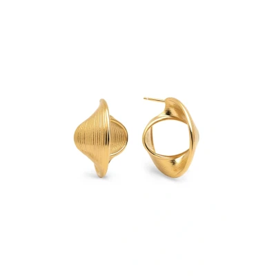 Imagen de Singularu Infinite Gold Plated Pendientes, Mujer, Talla: One Size,