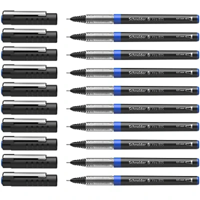Imagen de Schneider Xtra 805 Bolígrafo de tinta líquida azul (trazo fino, 10 unidades)