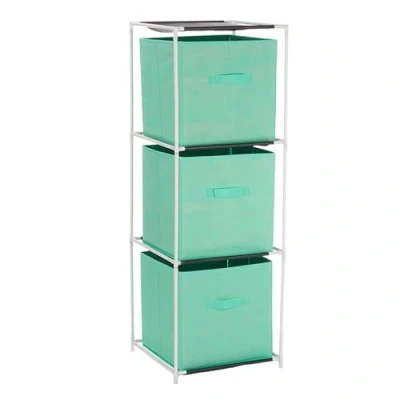 Imagen de Estanteria 3 cajones tnt menta colección KIPIT