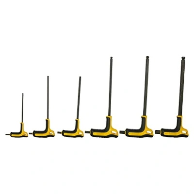 Imagen de Stanley FMHT0 69048 Juego de 5 llaves macho con mango Fatmax, punta Torx, negro / amarillo