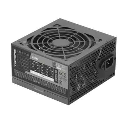 Imagen de Tacens Anima APB650, Fuente Alimentación PC ATX 650W, Certificado 80Plus Bronze, 85% Eficiencia, Tecnologías SMD y DC DC, Ventilador Ultra silencioso 12cm, Cables Planos Extralargos, Negro