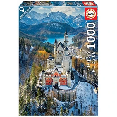 Imagen de Educa Puzzle de 1000 Piezas para Adultos Castillo Neuschwanstein, Viaja A Alemania con Este Piezas. Incluye Pegamento Fix Puzzle. Partir 14 años (19261)