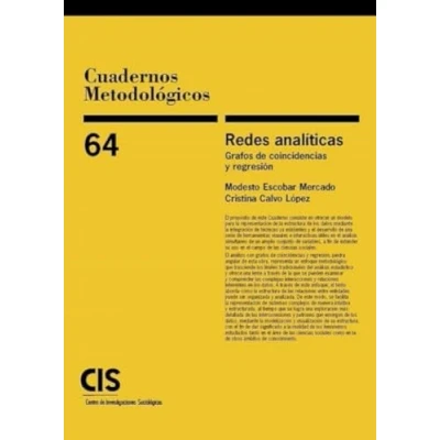 Imagen de REDES ANALÍTICAS. GRAFOS DE COINCIDENCIA Y REGRESIÓN: 64 (Cuadernos Metodológicos)