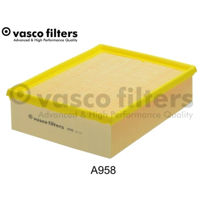 Imagen de DAVID VASCO A958 Filtro de aire 70 213 268 rectangular Cartucho filtrante AUDI: A4 B6 Berlina, B7 Avant, SEAT: Exeo ST