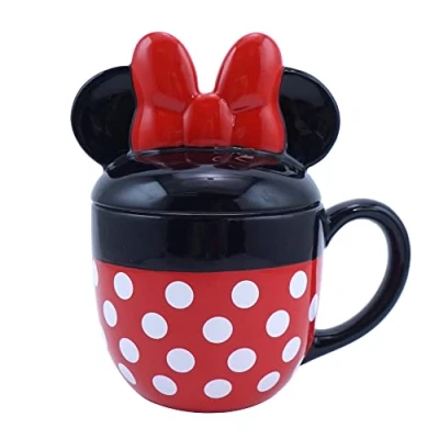 Imagen de Disney taza con forma de Minnie Mouse tapa, Mouse, 3D, regalo oficina