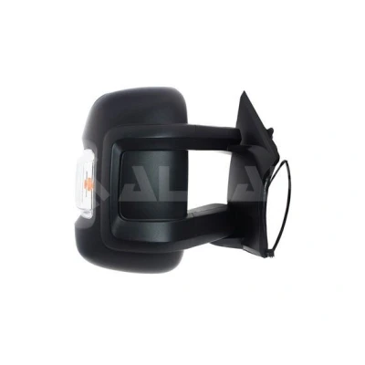 Imagen de espejo retrovisor Alkar 9230922 derecha negro eléctrico calefactable, con gran angular, brazo tamaño intermedio, convexo para vehíc.