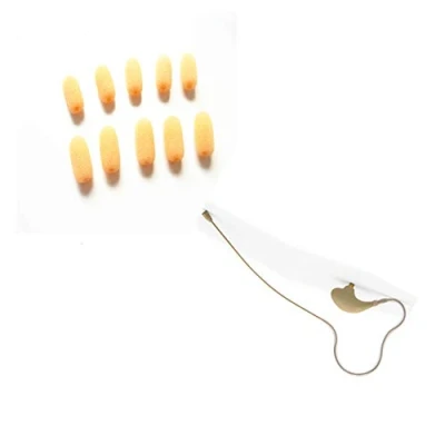 Imagen de LINHUIPAD 15 Pack Mini Lavalier (¡pequeño!) Cubierta de Espuma Paravientos Compatible con Countryman E6 y Otros micrófonos Solapa para Auriculares