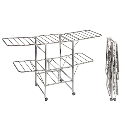 Imagen de Wenko 86010500 Secador de Ropa Mobile Plegable, Acero Inoxidable, Multicolor