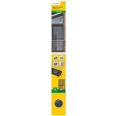 Imagen de Schellenberg 70045 Mosquitera para ventanas de suelo a techo Premium, antracita, 120 x 240 cm