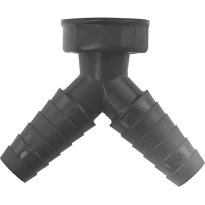 Imagen de Cornat Reciclat TEC356401R Conector de manguera (2 vías, derivación 45, 1 pulgada, diámetro 21 mm, 23 fabricado con plásticos reciclados, en Alemania)