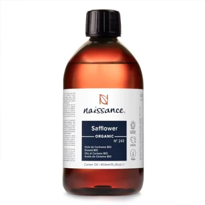 Imagen de Naissance Aceite Vegetal de Cártamo BIO (No. 243) 450ml Prensado en Frío, Certificado Ecológico, Natural Para Cuerpo, Cara, Piel, Pelo, Uñas