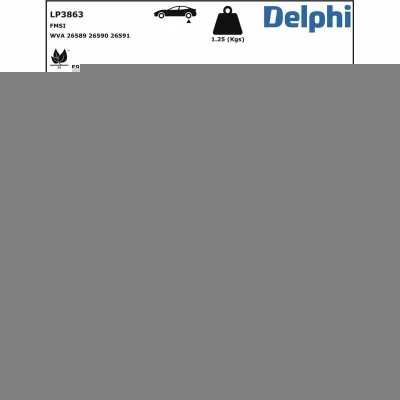 Imagen de Juego de pastillas DELPHI LP3863