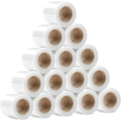 Imagen de RAGO® Juego de 15 mini Rollos 130 m, x 210 g Papel film I Plastico para Embalar Embalaje Película muebles (38 31 8 cm)