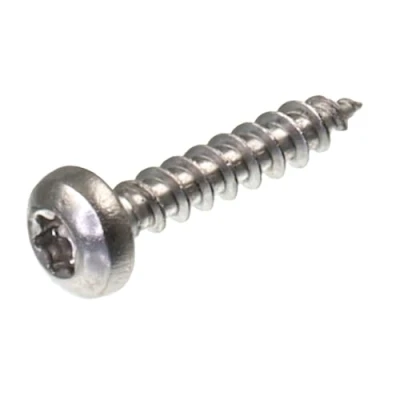 Imagen de SECCARO tornillo para madera aglomerada de cabeza semirredonda, 4 x 20 mm, acero inoxidable V2A, VA A2, con rosca completa, TX/hexagonal interior, 250 unidades