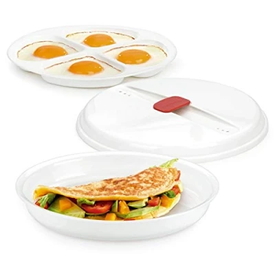 Imagen de Tescoma Purity Microwave Recipiente para Tortillas, Blanco, 25.7x21.3x5.2 cm