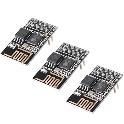 Imagen de DollaTek 3Pcs ESP8266 ESP 01S Módulo Transceptor de WiFi con 1MB Destello para Arduino