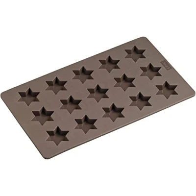 Imagen de Lurch FlexiForm 65020 Molde para Galletas (17 x 30 cm), diseño de Estrellas, Color marrón