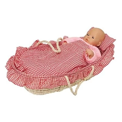 Imagen de GoKi Cuna de Transporte para muñecas Que Incluye Forro, colchón, Almohada, edredón, Color Mixto, 58x33x15 Centimeters (15252)
