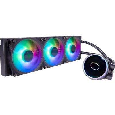 Imagen de Cooler Master MasterLiquid PL360 Flux Sistema de Refrigeración Líquida AIO para CPU, 3 Ventiladores 120mm, Radiador 360mm, Controlador RGB Direccionable Gen2 Admite AMD e Intel, 5 Años Garantía