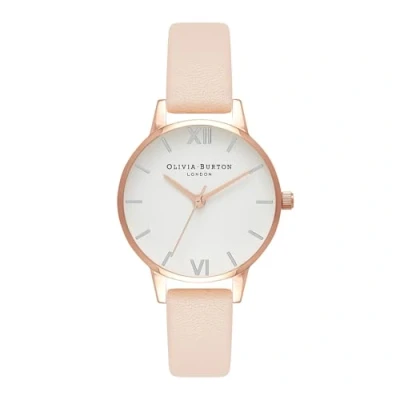 Imagen de Olivia Burton Reloj Analógico de Cuarzo para mujer con Correa en piel Rosa OB16MDW21