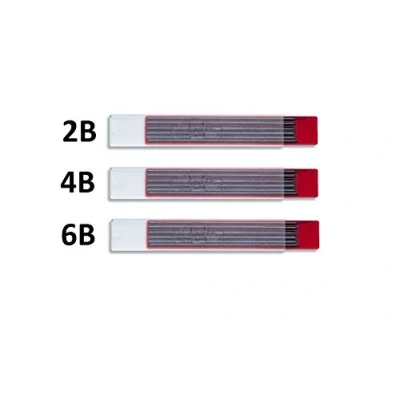 Imagen de Koh i noor 4190 Set de Minas grafito 2 mm, 2B, 4B, 6B