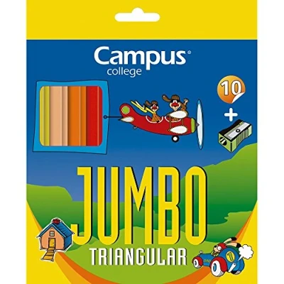 Imagen de Lápices de colores Campus College Jumbo 10