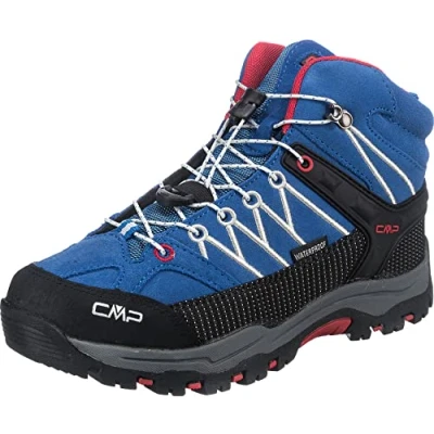Imagen de CMP Kids Rigel Mid Trekking Shoe Wp, Botas de Senderismo Unisex niños, Cobalto Stone Fire, 31 EU