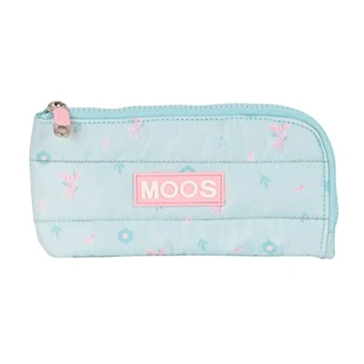 Imagen de MOOS Portatodo Plano de Gran Capacidad, Estuche Infantil, Niño, Ideal para Niños en Edad Escolar, Cómodo y Versátil, Calidad Resistencia, 23x11 cm, Color Azul turquesa