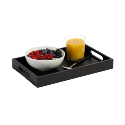 Imagen de Jay Hill Tray Acacia Black 35 x 22 cm