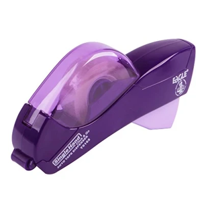 Imagen de Eagle Dispensador automático de cinta y pistola cinta. Incluye 1/2&quot; (12 mm) 3/4&quot; (19 mm). Ideal para envolver regalos, paquetes, álbumes recortes sobres (morado)