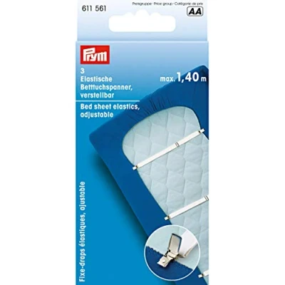 Imagen de PRYM Consumer Sábana Elásticos, Blanco, 100 cm x 200 cm, 3