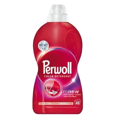 Imagen de Perwoll Detergente líquido para ropa Renew Color &amp; Fiber (color, 2.0 litros 40 cargas) ¿Nuevo? No, lavado con
