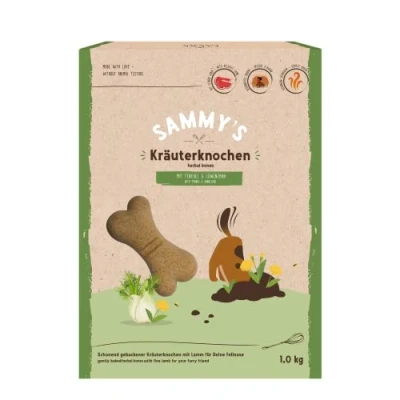 Imagen de Huesos de Hierbas Sammy&#039;s Aperitivos para Perros horneados delicadamente con Cordero Fino 1 kg