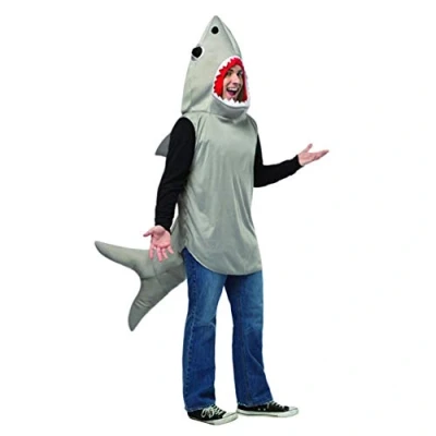 Imagen de U/A Disfraces para Adultos Sudadera Disfraz Tiburón Cosplay Traje de Halloween Fiesta temática Tiburón, Tamaño Libre