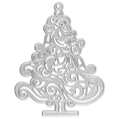 Imagen de troqueles, Árbol, 11 cm x 8,7 cm, apta para máquinas troqueladoras Comunes Plantilla decorar de tarjeta auflegern, Colgantes, tarjetas felicitación Navidad, Advent, invierno
