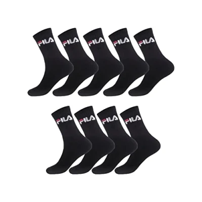Imagen de FILA Calcetines Hombre Deporte, algodón, antideslizante (Lote de 9)