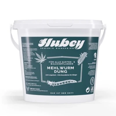 Imagen de hubey Estiércol de lombriz Excrementos Insectos, Abono Natural orgánico Universal y acondicionador del Suelo (1 Kg)