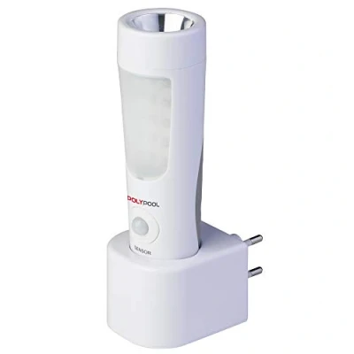 Imagen de POLYPOOL PP3301 Lámpara Luz Nocturna LED Sin Cables 14+6 Recargable Para Inducción Marcadora de paso con Detector Presencia Emergencia Portátil Black Out