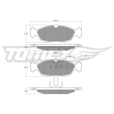 Imagen de Juego de pastillas TOMEX Brakes TX 11 711