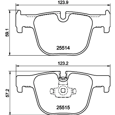 Imagen de HELLA 8DB 355 019 781 Juego de pastillas freno preparado para indicador desgaste BMW: 3 Touring, Berlina, 4 Gran Coupe
