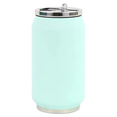 Imagen de YOKO DESIGN Lata isotérmica de 280 ml Suave y Mint, Acero Inoxidable, Menta Soft Touch, 280mL