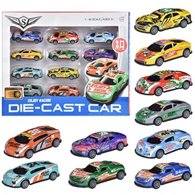 Imagen de FORMIZON 10 Pcs Coches de Juguetes, Coche Metalico Juguete, Mini Cars, Juguete para Niños, Juguetes Metalicos Conjunto Niños Niñas