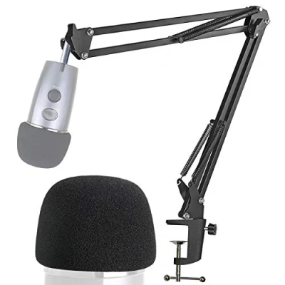 Imagen de Blue Yeti Nano Soporte de Micrófono Ajustable Profesional con Parabrisas Compatible Filtro Pop para por YOUSHARES