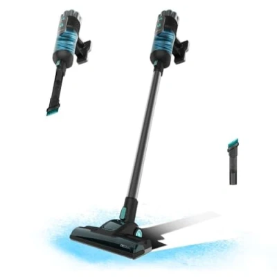 Imagen de Cecotec Aspiradora Escoba con Cable Depósito de 500ml Conga 700 PowerHead. Potencia Máxima 615W, Poder Succión 18kPa, Cepillo Motorizado, Incluye Accesorios para Muebles y Esquinas