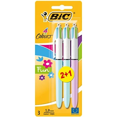 Imagen de BiC Bolígrafo de 4 colores (3 unidades)