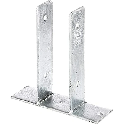 Imagen de Alberts 212766 Anclaje Para postes en forma de U, atornillar, Galvanizado caliente, Anchura apertura 71 mm