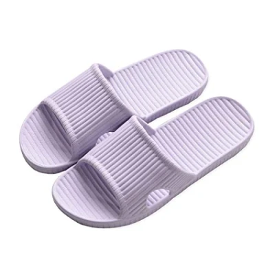 Imagen de APIKA Zapatillas Antideslizantes para Mujeres Y Hombres Uso En Interiores Al Aire Libre Baño Sandalia Suela De Espuma Suave Zapatos Piscina Casa Hogar Slide(Luz púrpura,36/37 EU)